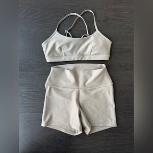ALO Yoga Taupe Activewear Set